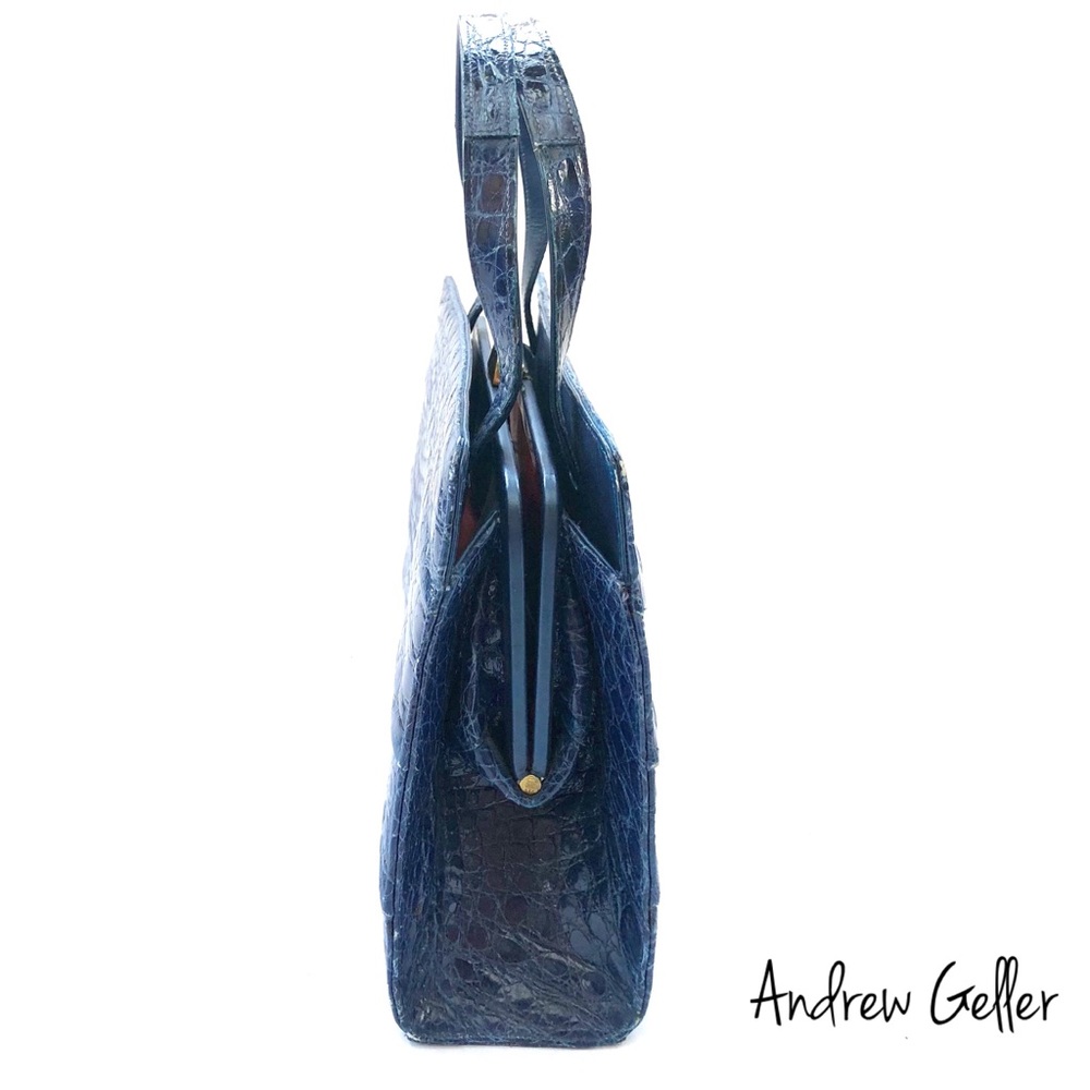 SOLD! Andrew Geller Alligator Leather Handbag - Picture 3 of 8